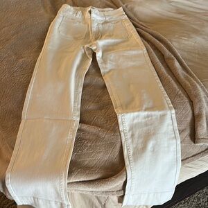 White trendy jeans